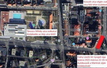 Lezárások 2025.03.22-03.24.