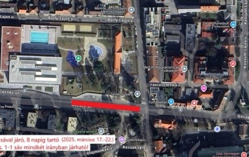 Lezárások 2025.03.17-03.22.